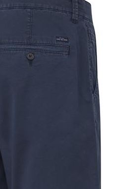 Cotton Blend Casual Shorts - Navy