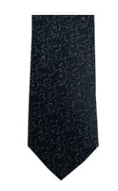 Black & Silver Metallic Neck Tie