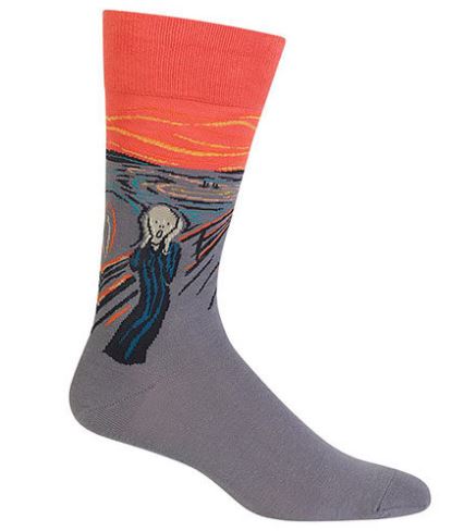 Orange Scream Socks