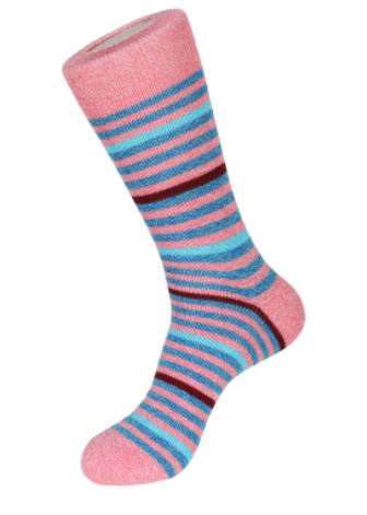 Pink Sailor Stripe Boot Sock