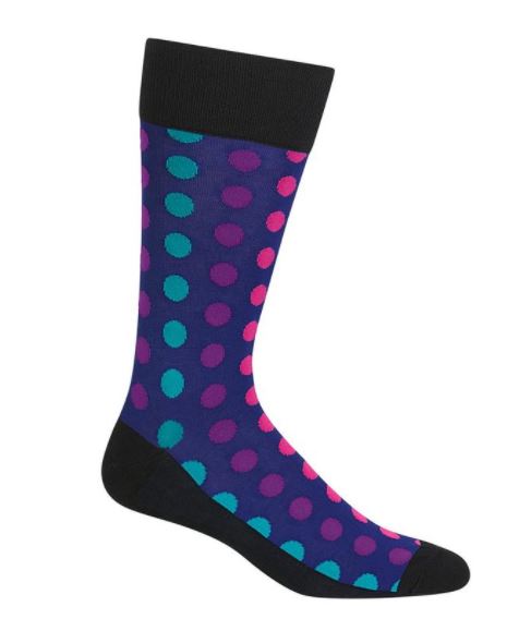 Green/Purple Dots Socks
