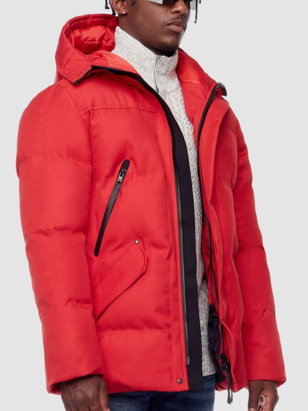 Classic Red Hooded Parka