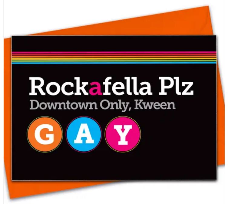 Rockafella Plz Greeting Card