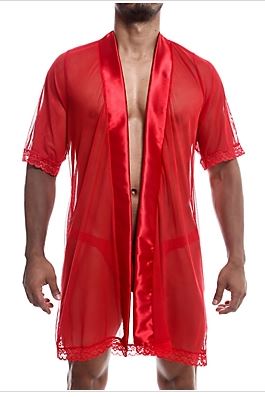 Sultry Robe & Thong Set Red
