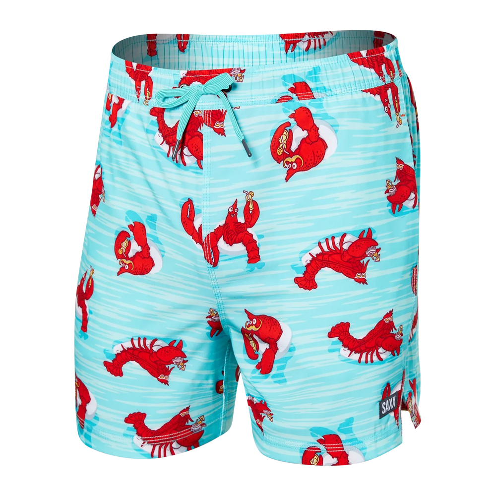 Oh Buoy! 5" Swim Trunk - Lobster Lounger