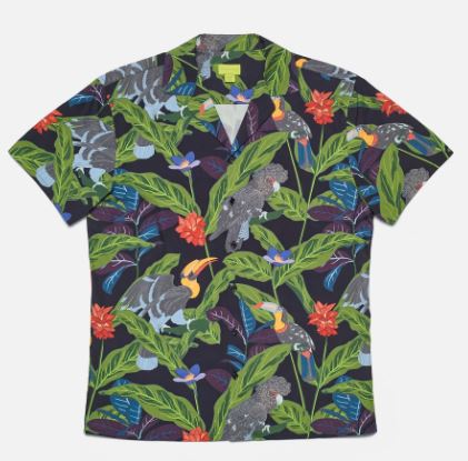 Tropical Birds Short Sleeve Shirt