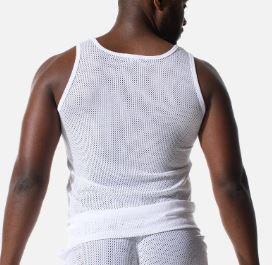 Trough Tank Top - White