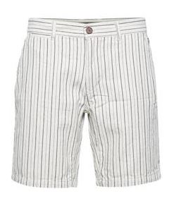 Cream Stripe Shorts