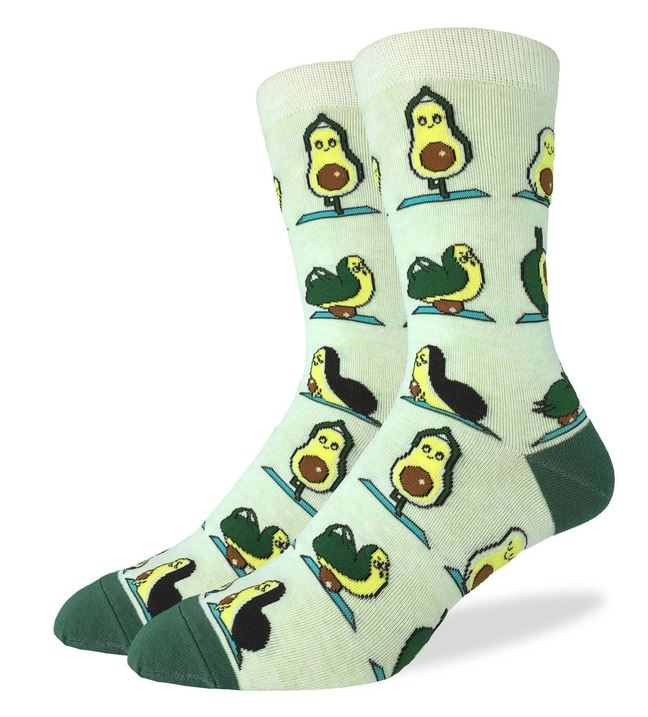 Avocado Yoga Crew Socks